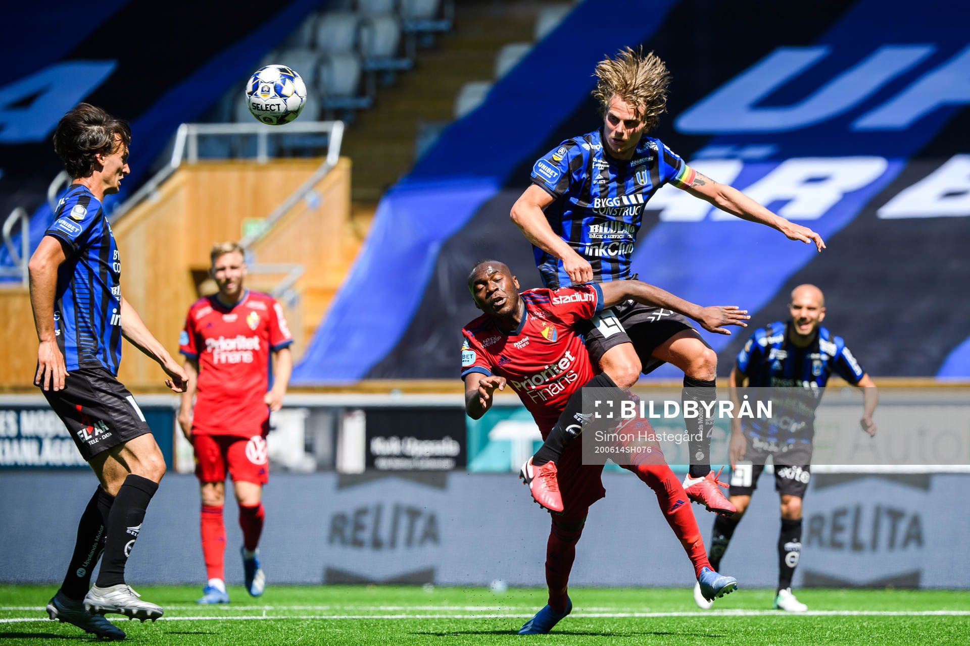 Djurgårdens Edward Chilufya och Sirius Tim Björkström