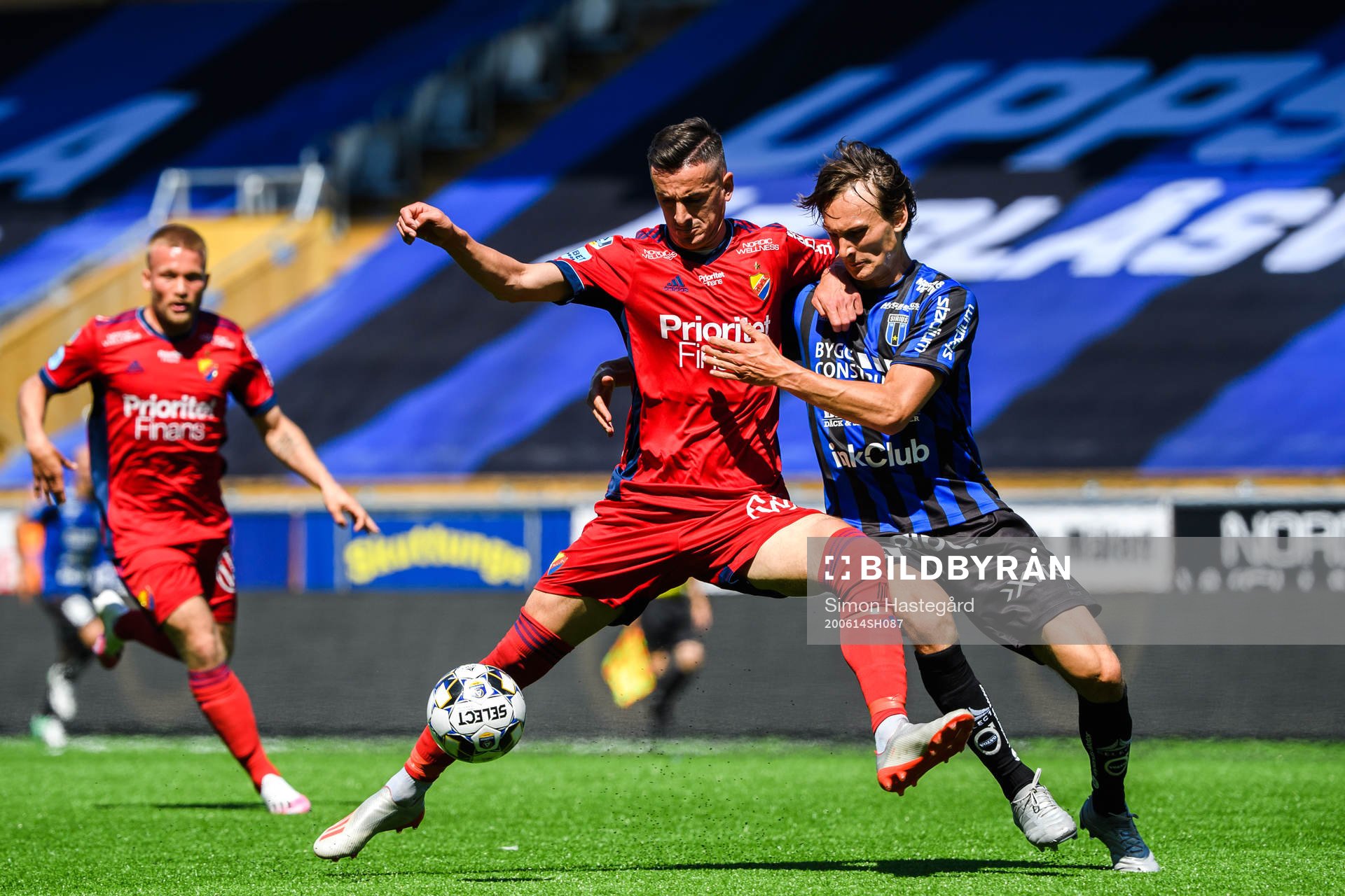 Djurgårdens Haris Radetinac och Sirius Hjalmar Ekdal
