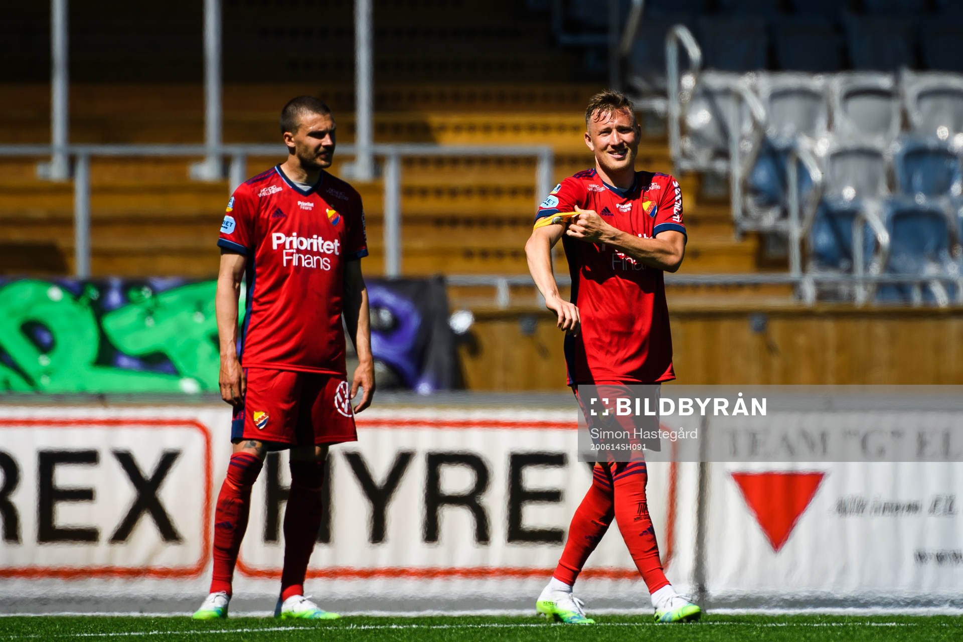Djurgårdens Erik Berg och Fredrik Ulvestad