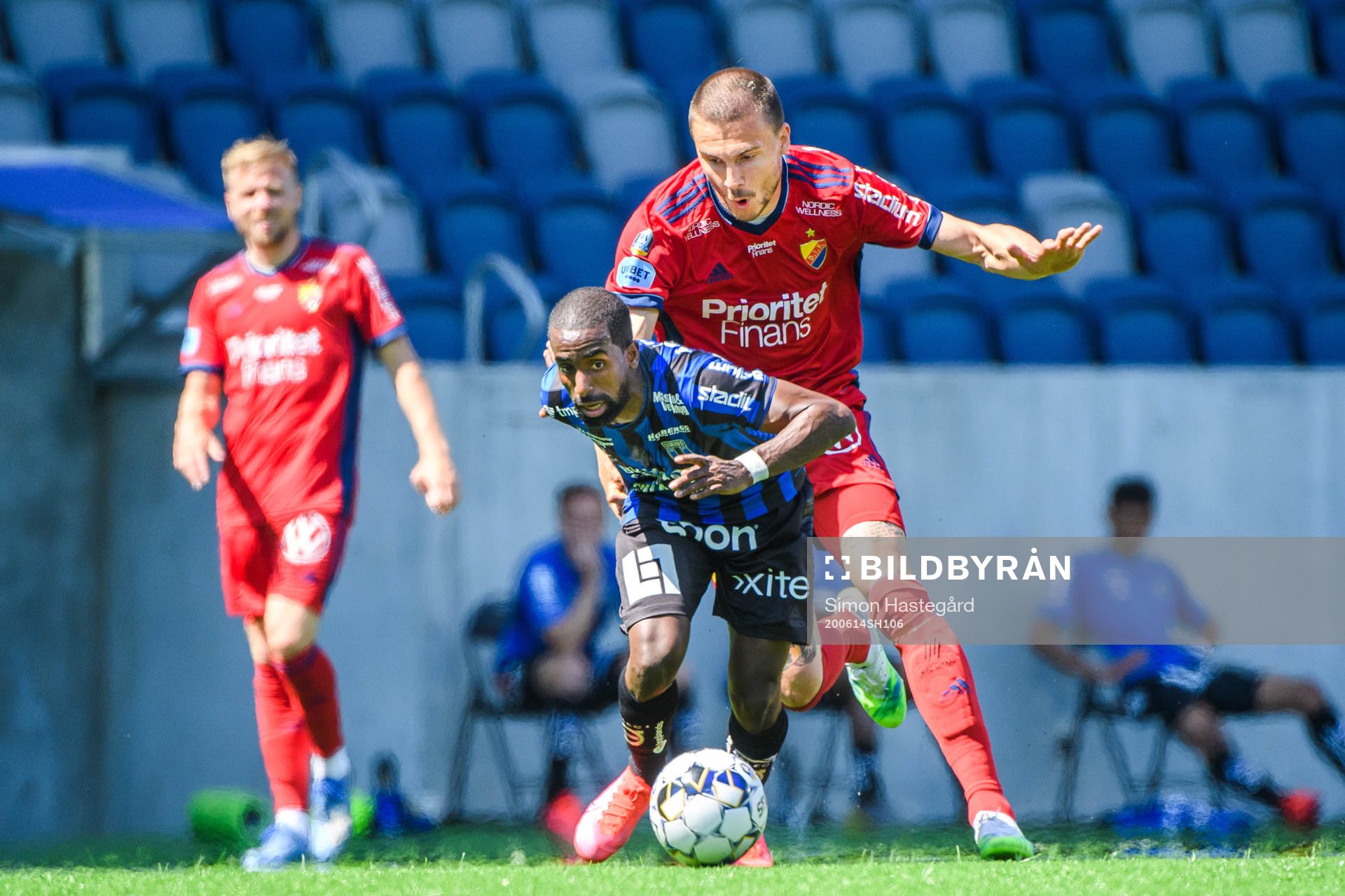 Sirius Mohammed Khalid Saeid och Djurgårdens Erik Berg