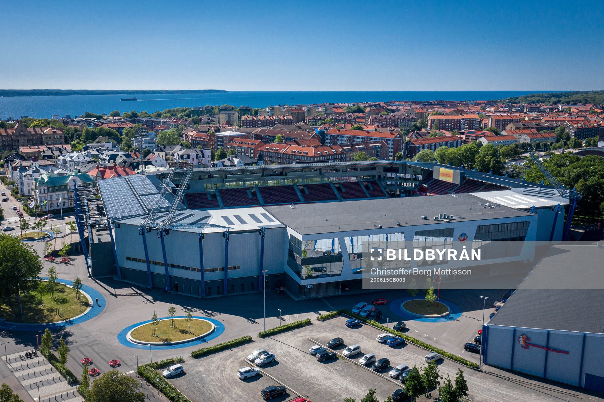 Drönarvy över Olympia