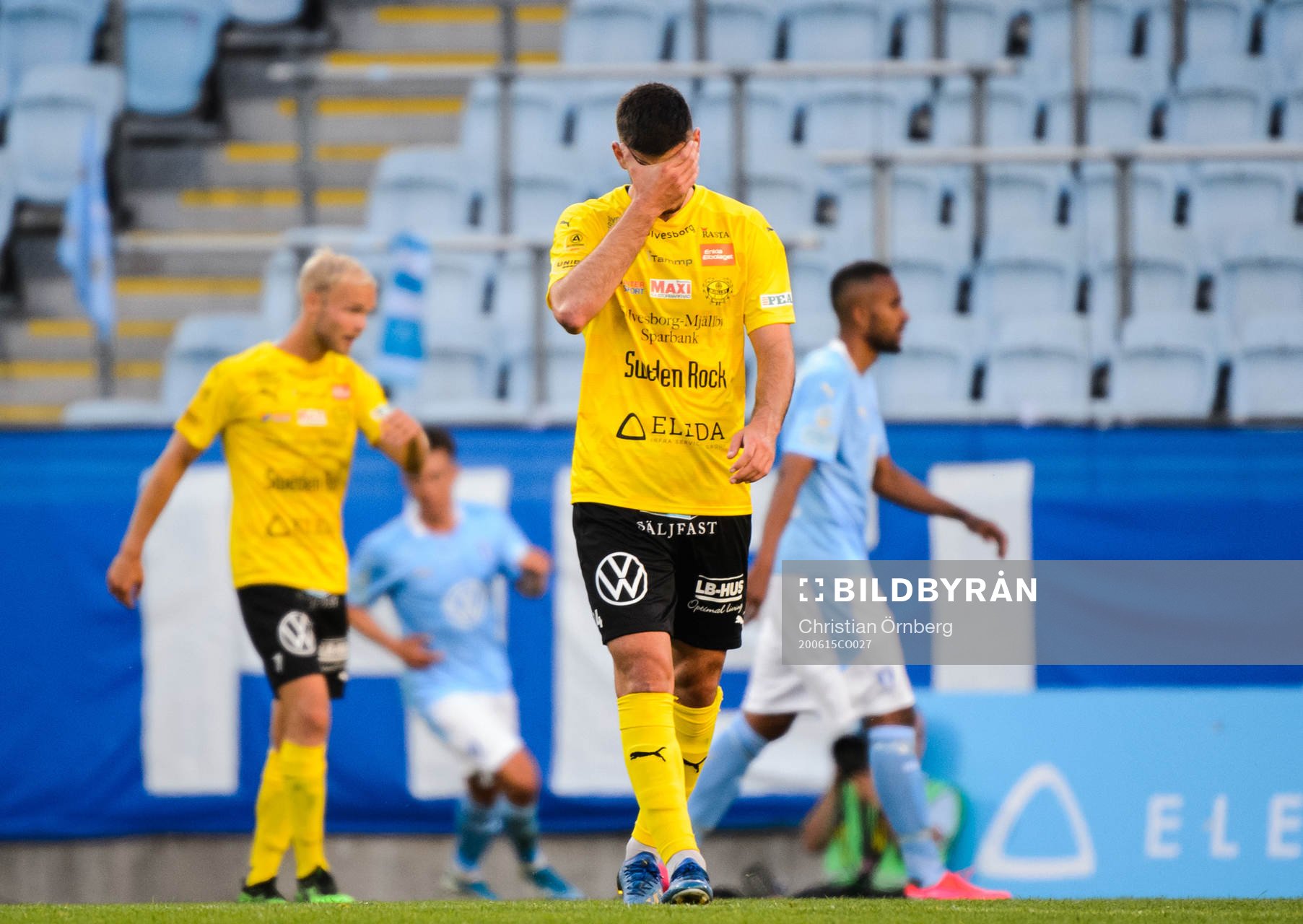 Mjällbys Besard Sabovic deppar