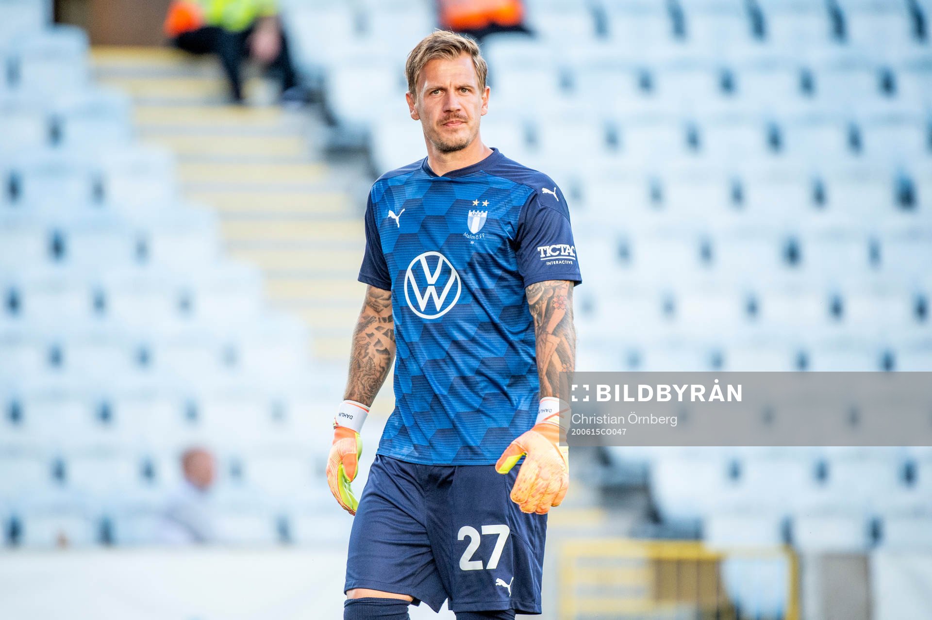 Malmö FFs målvakt Johan Dahlin