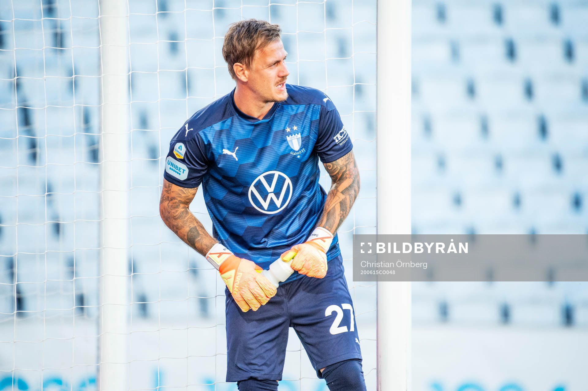 Malmö FFs målvakt Johan Dahlin