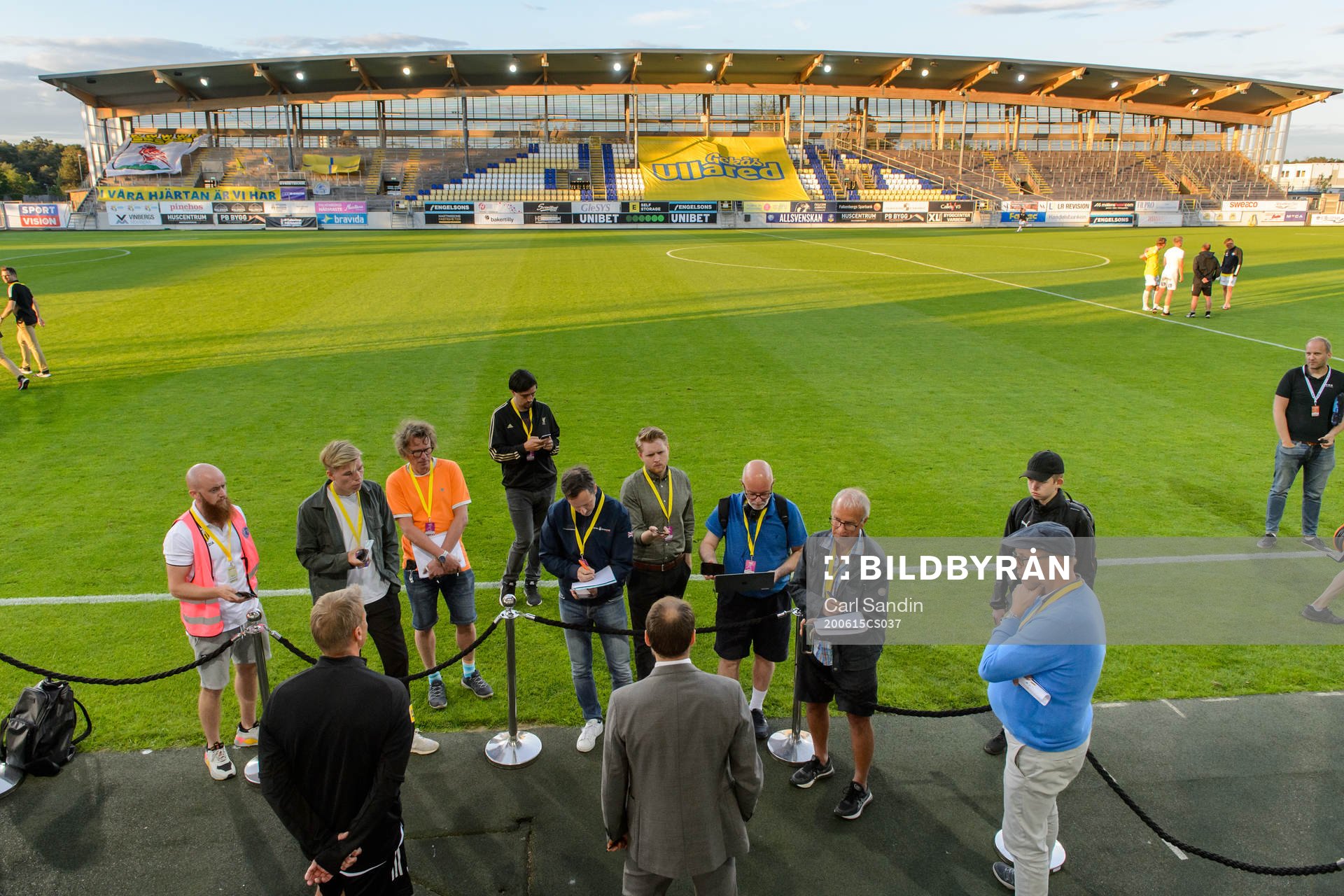 Presskonferens på arenan
