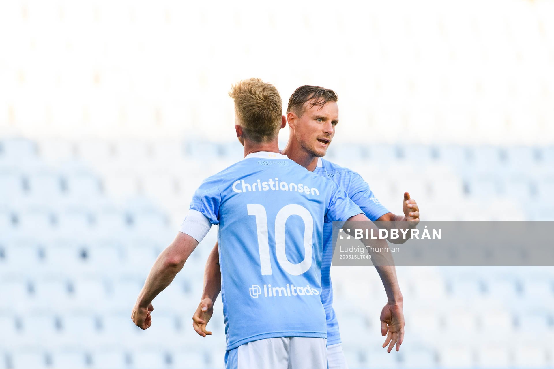 Malmö FFs Anders Christiansen och Eric Larsson jublar