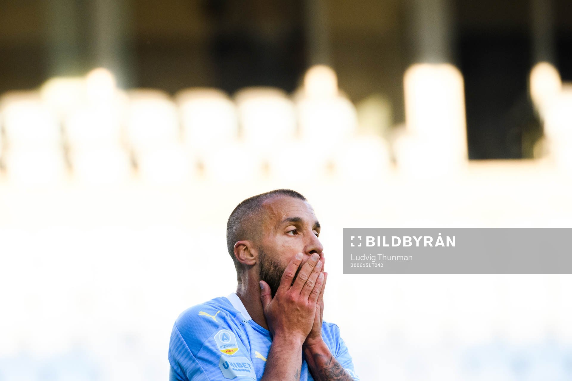 Malmö FFs Guillermo Molins deppar