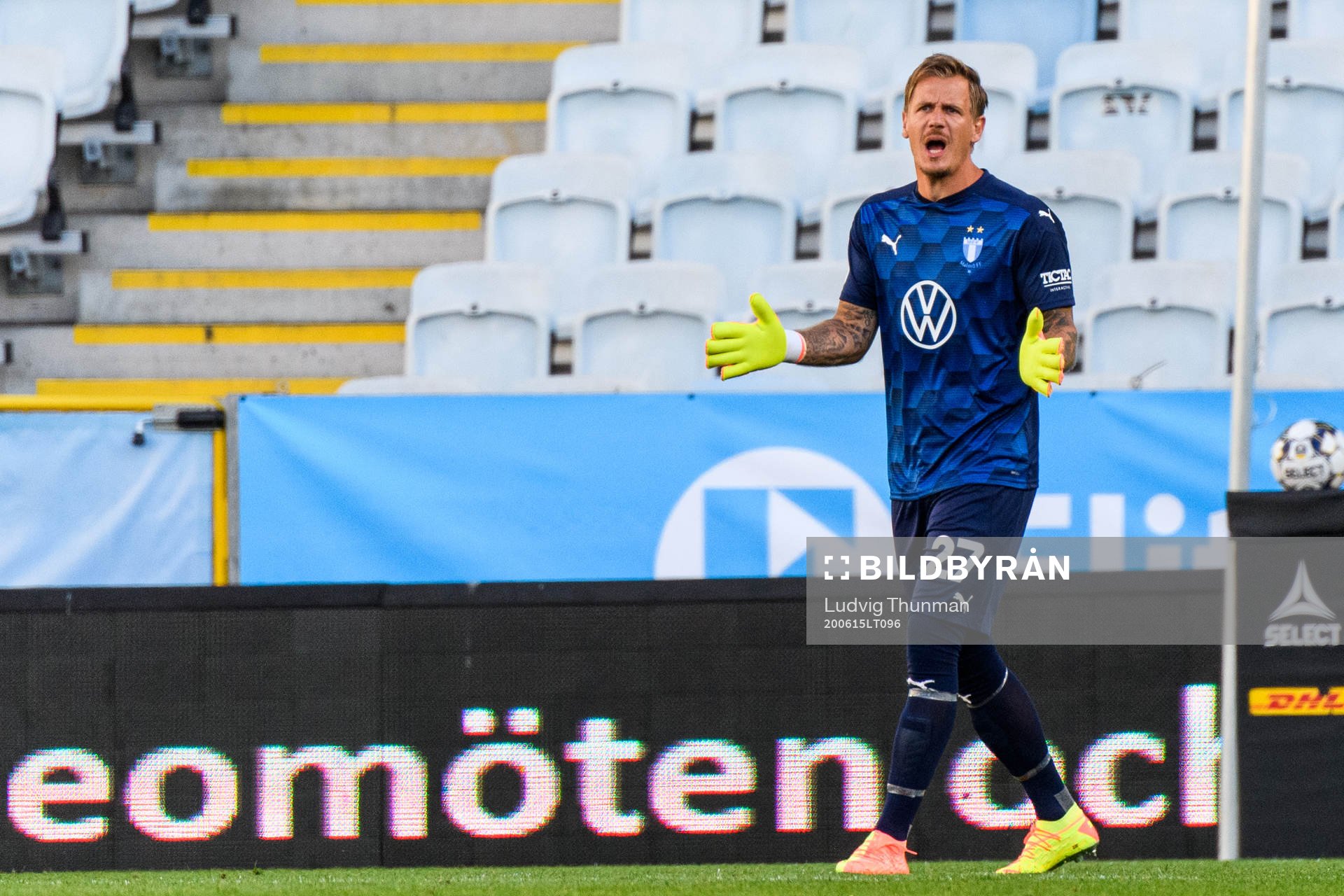 Malmö FFs målvakt Johan Dahlin