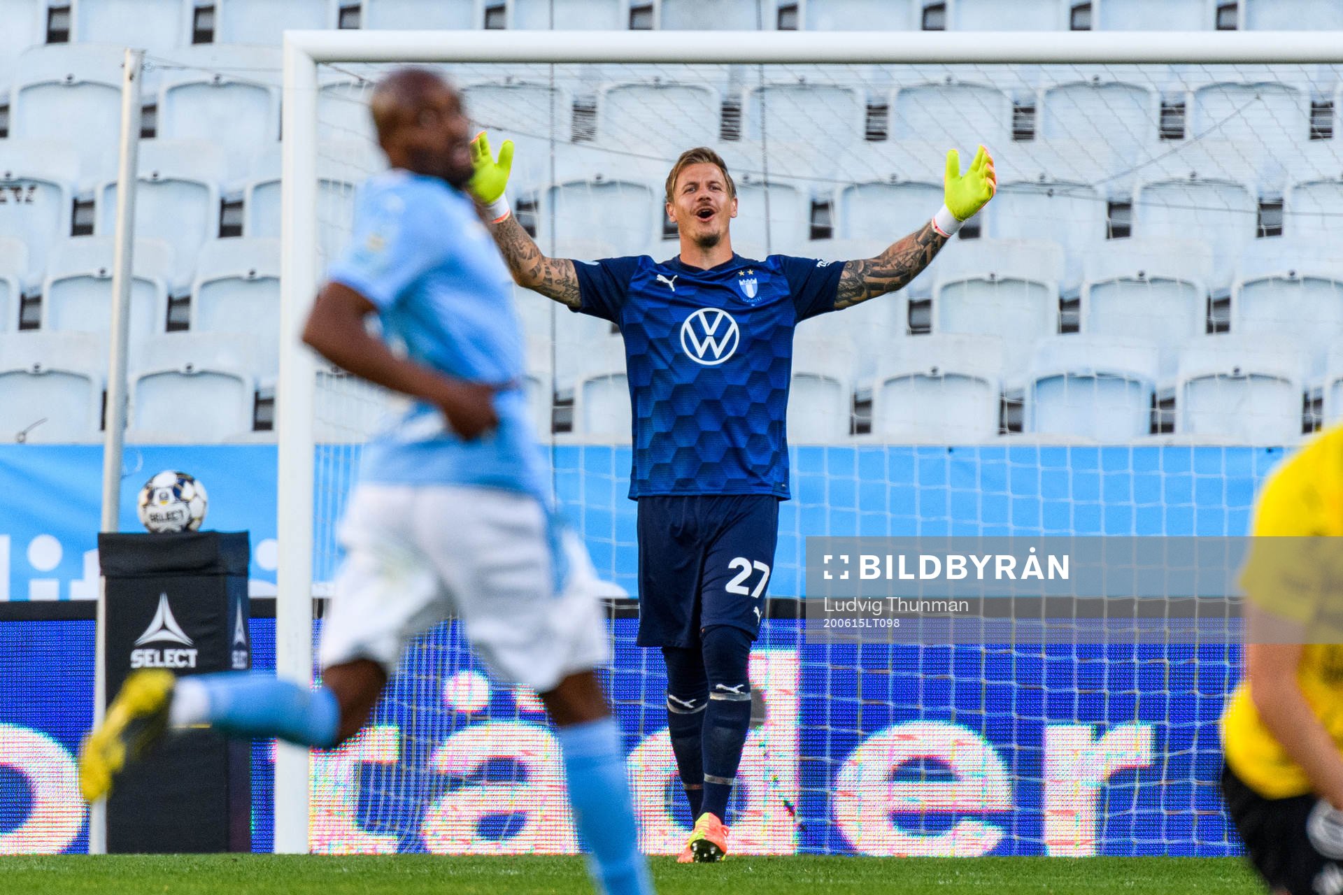 Malmö FFs målvakt Johan Dahlin