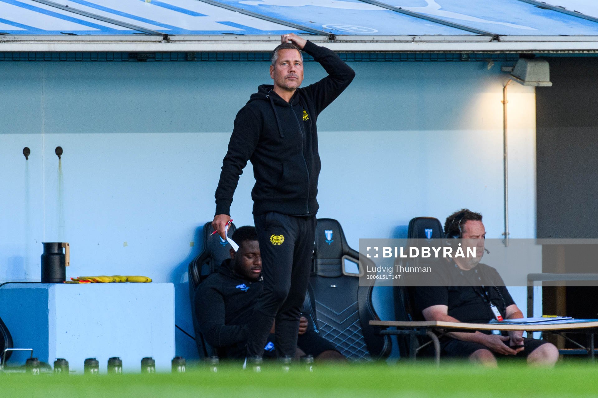 Mjällbys tränare Marcus Lantz