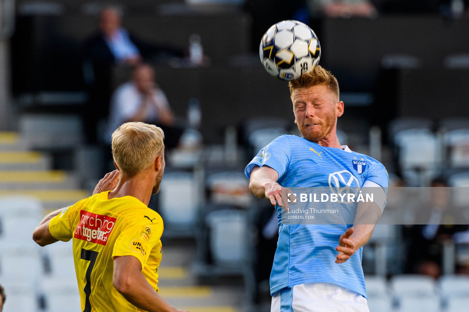 Mjällbys Viktor Gustafson och Malmö FFs Anders