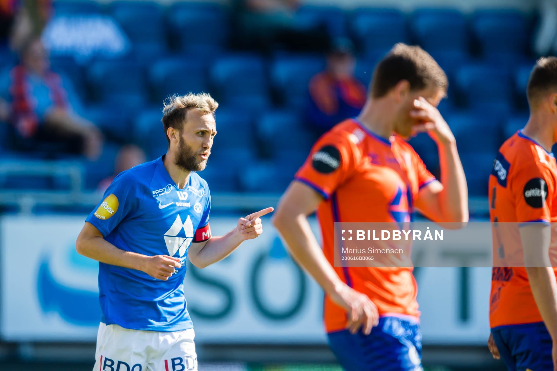Magnus Wolff Eikrem of Molde celebrates