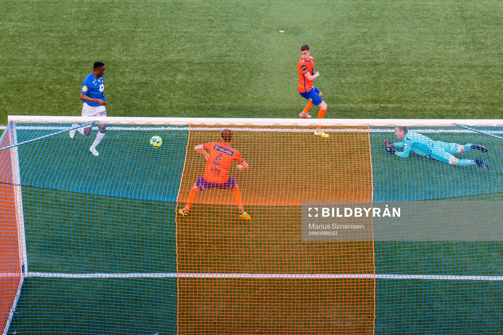 Leke Samson James of Molde scores the 1-3 goal
