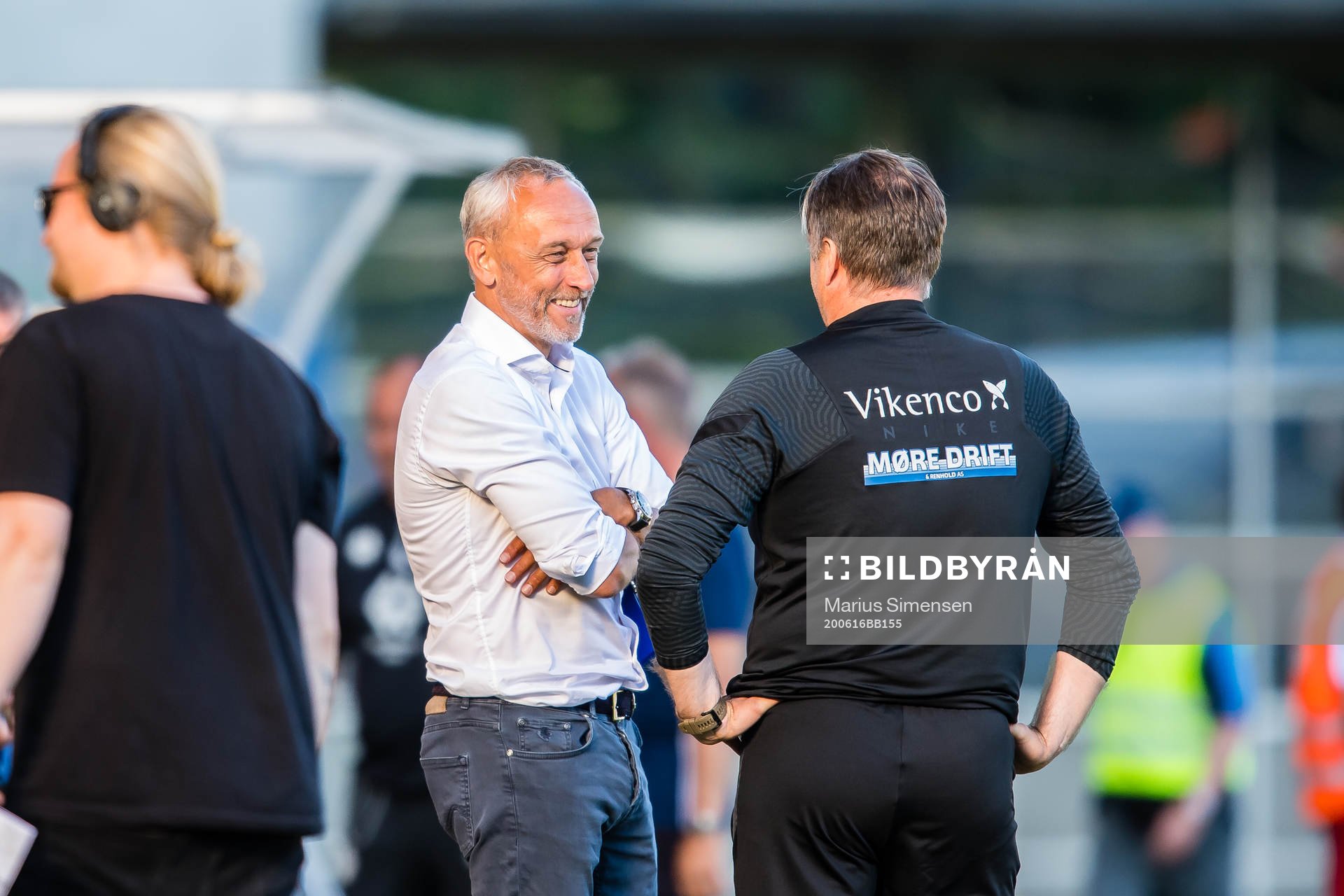 Lars Bohinen, head coach of Aalesund, and Erling Moe, head