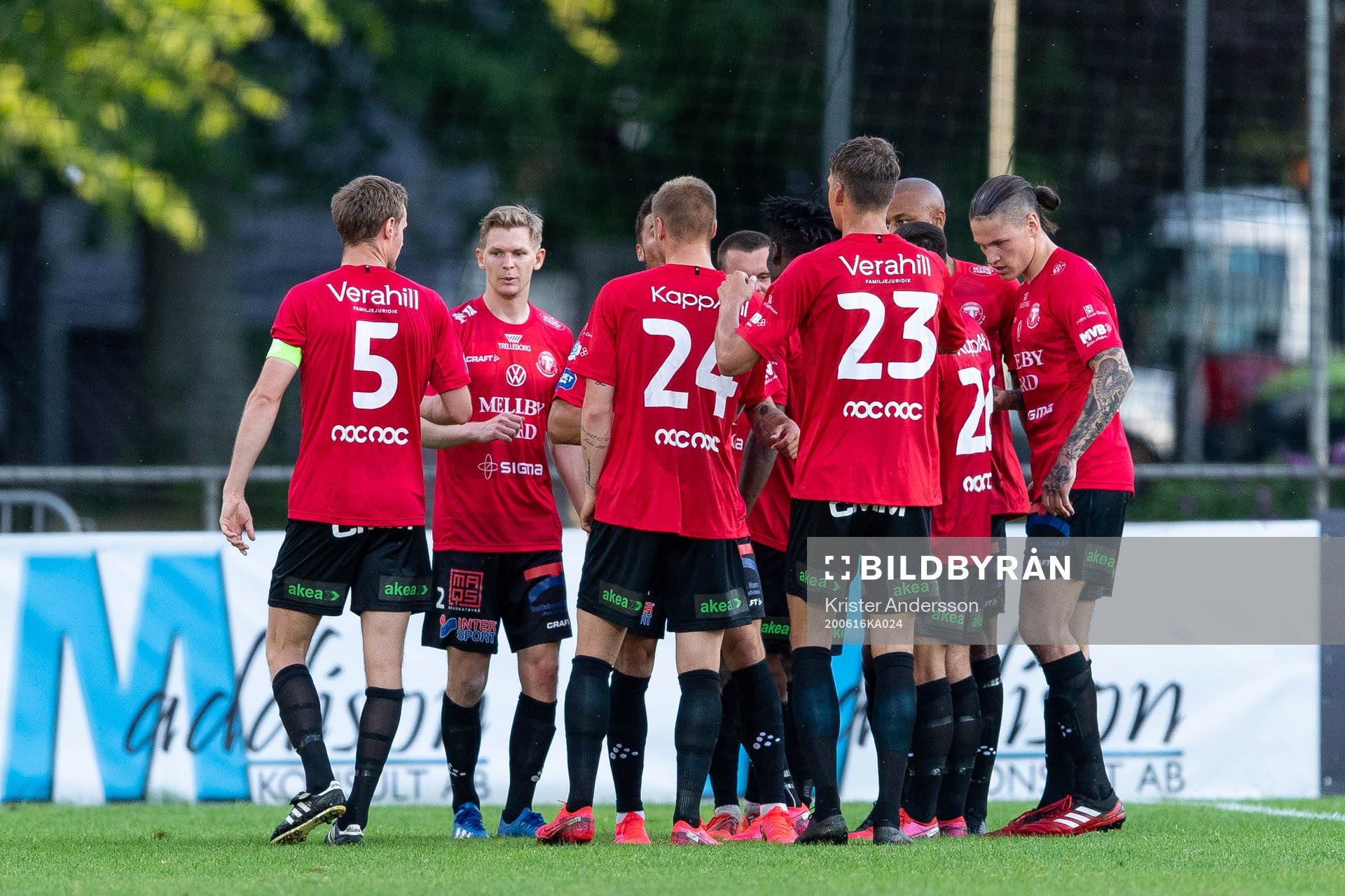 Trelleborgs spelare jublar