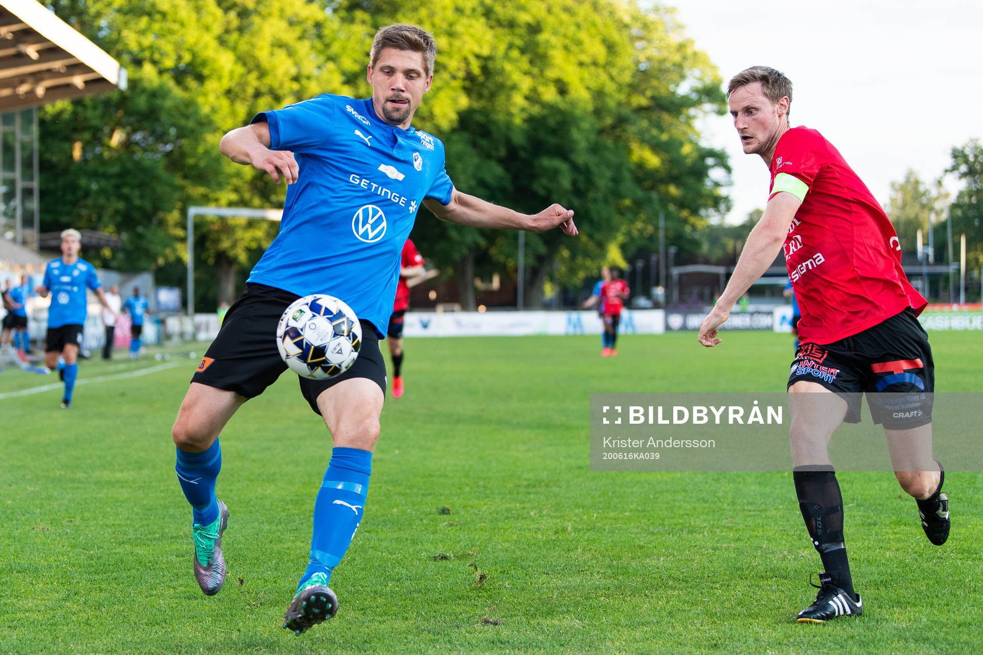 Halmstads Mikael Boman och Trelleborgs Anton Tideman