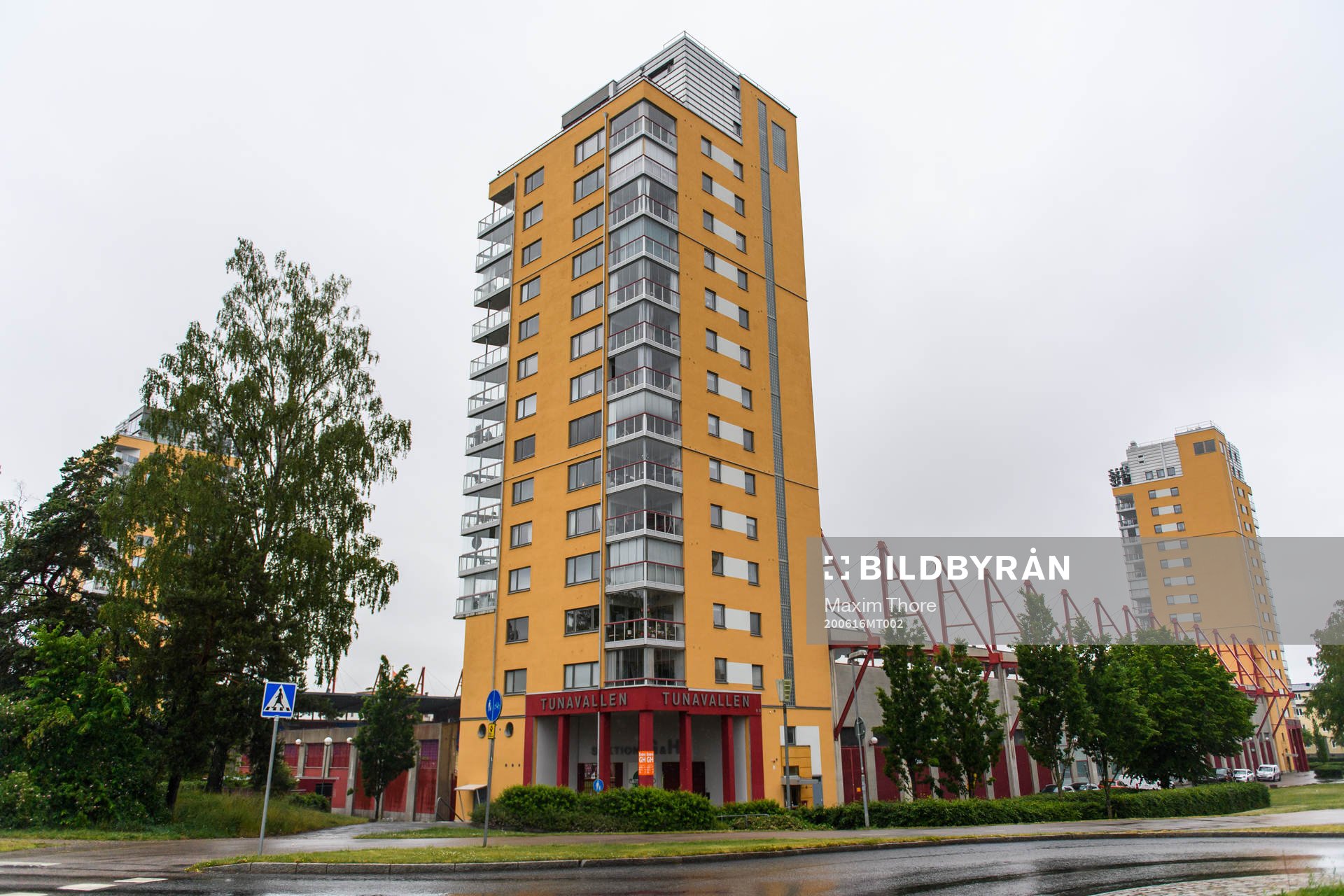 Exteriör av Tunavallen