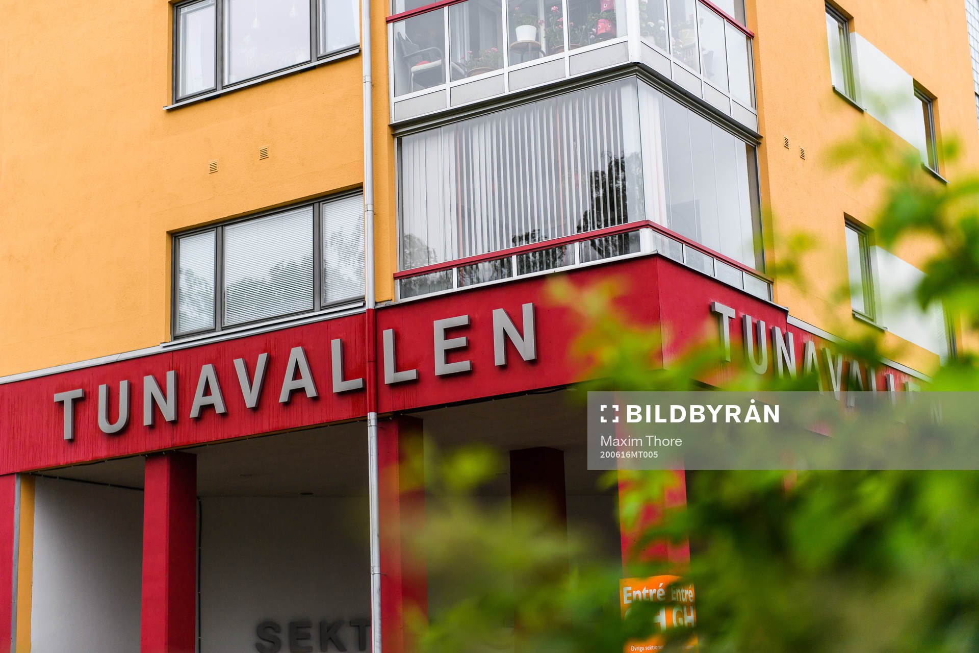 Exteriör av Tunavallen
