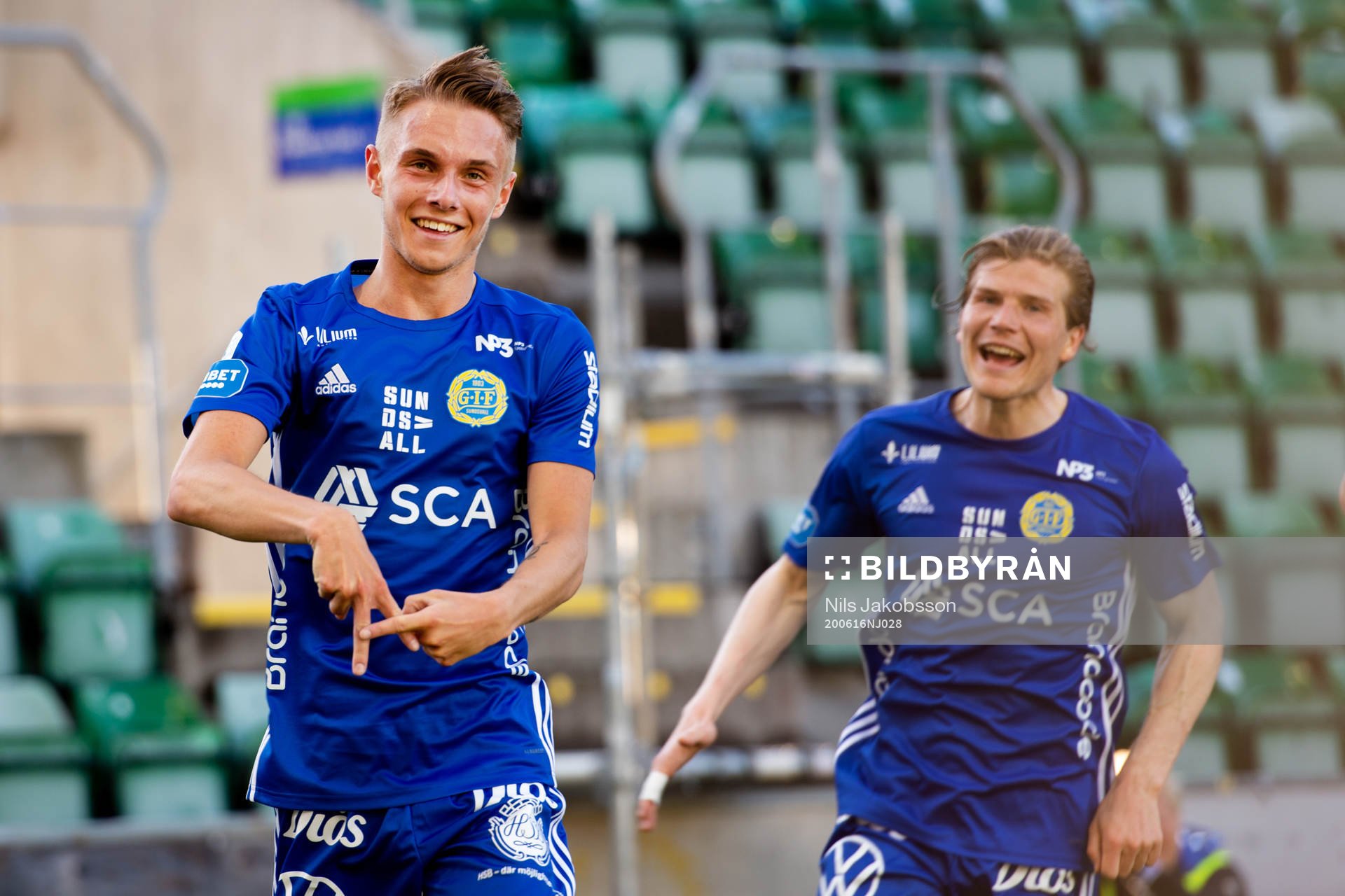 Sundsvalls Albin Palmlöf jublar