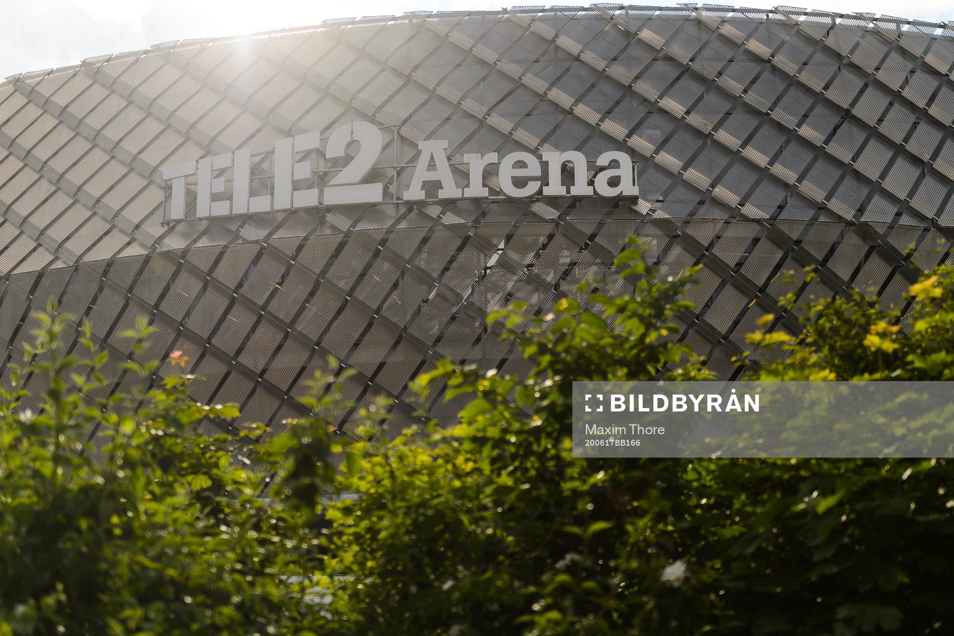 Vy över Tele2 Arena