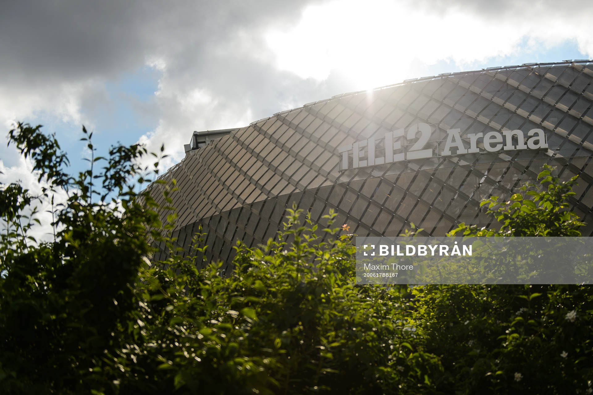 Vy över Tele2 Arena