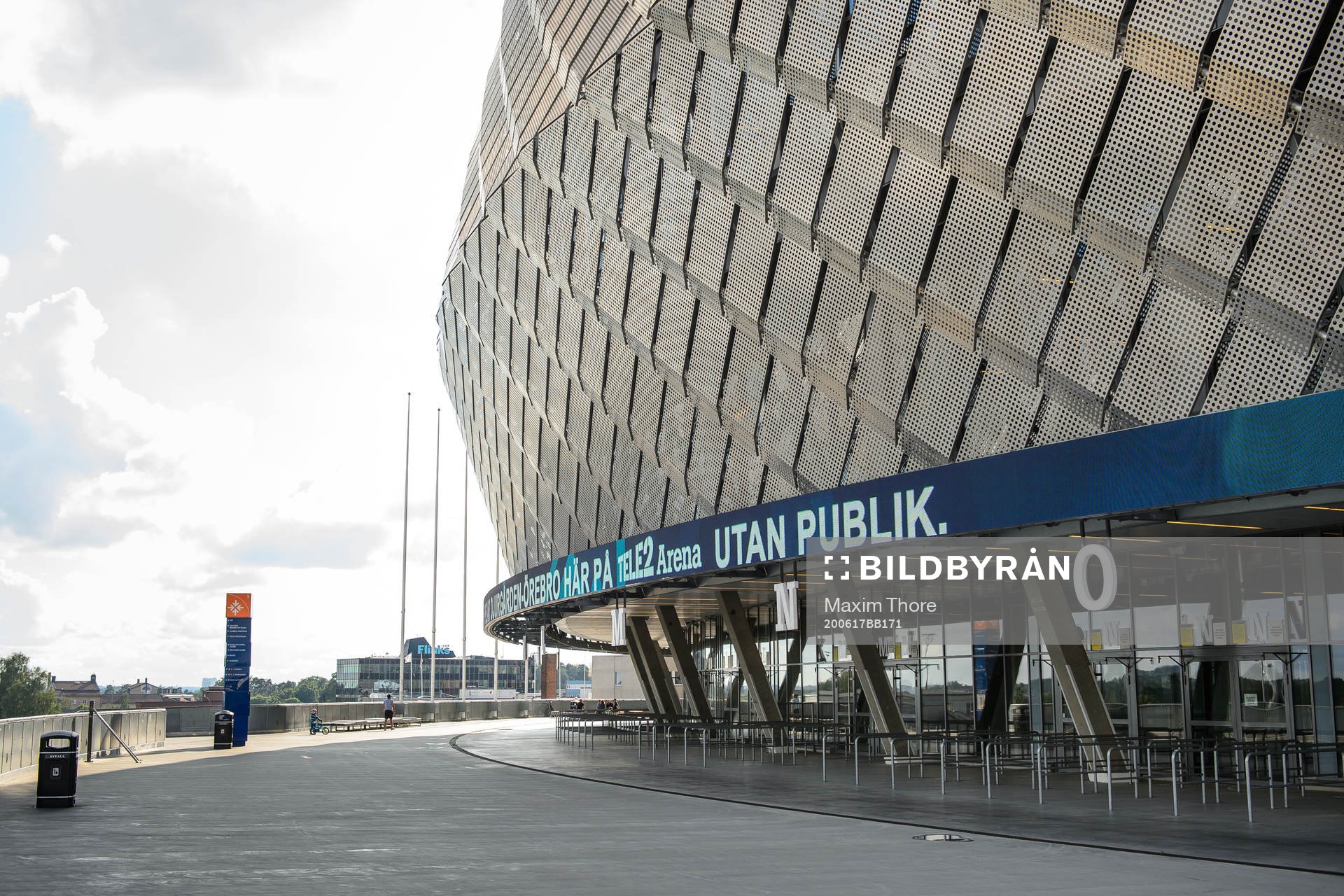Tomma biljettköer och biljettluckor på Tele2 Arena