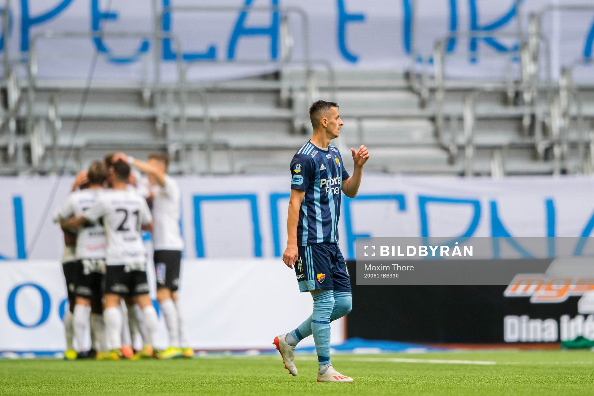 Djurgårdens Haris Radetinac deppar