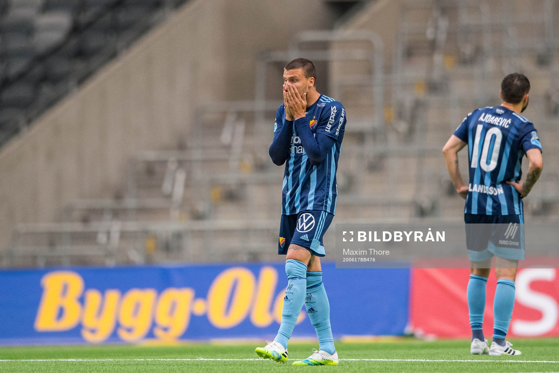 Djurgårdens Erik Berg deppar