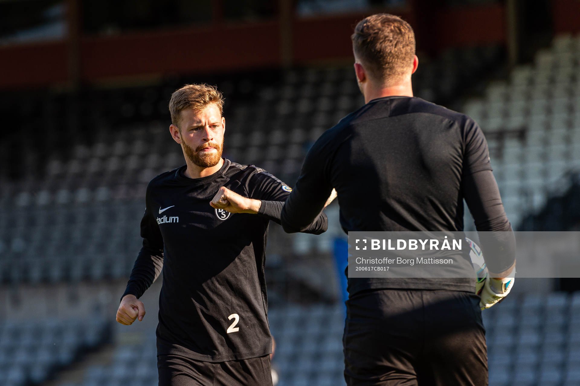 Landskronas Jesper Lernesjö och målvakt Carl Lindell