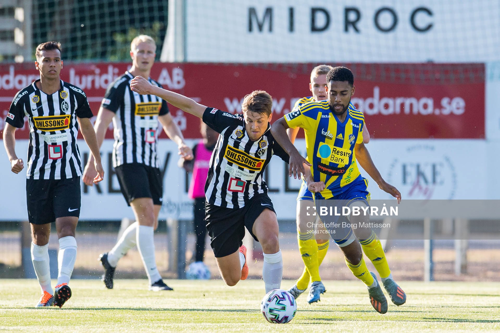 Landskronas Emil Jönsson och Eskilsminnes Yonathan Getachew