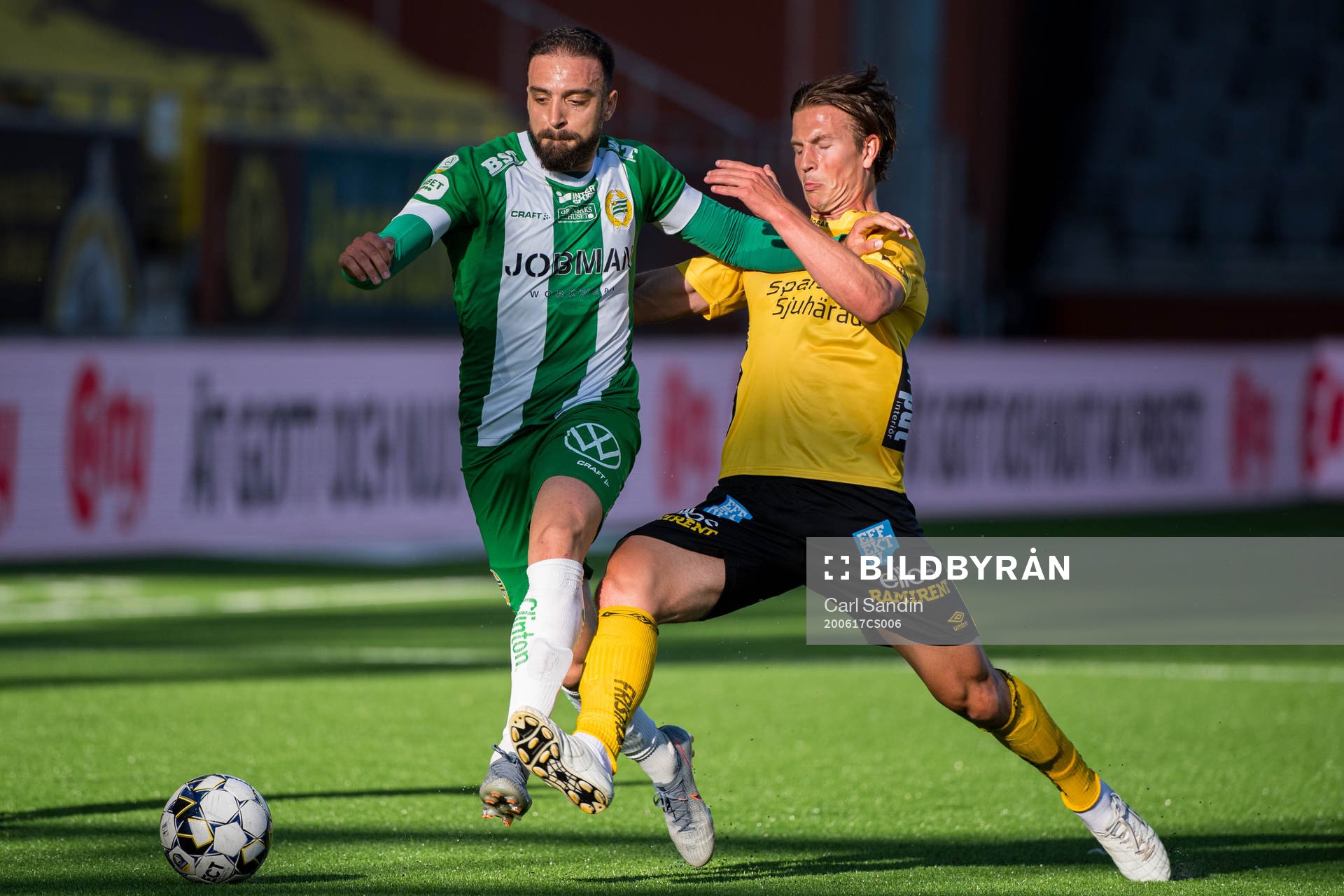 Hammarbys Abdul Khalili och Elfsborgs Simon Olsson