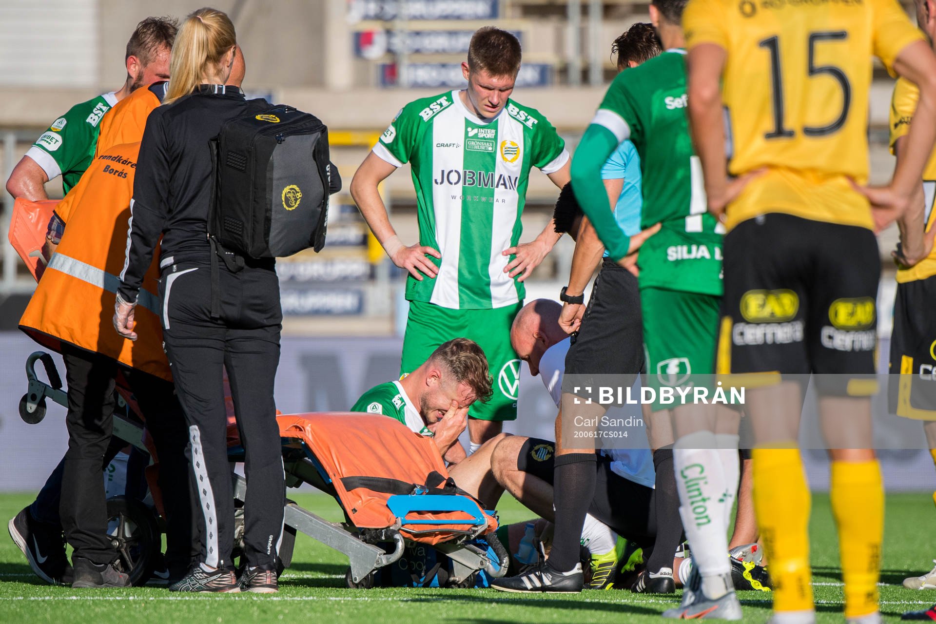Hammarbys Richard Magyar har ont och får vård