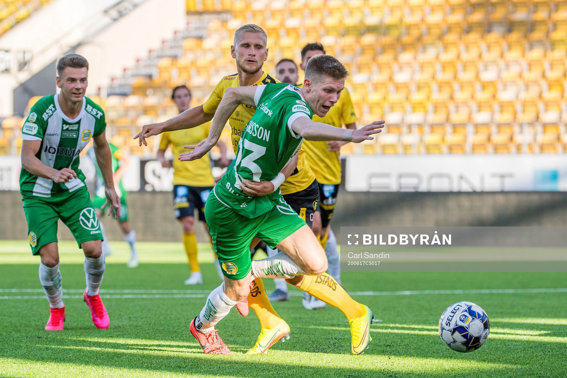 Elfsborgs Simon Strand och Hammarbys Aron Johansson