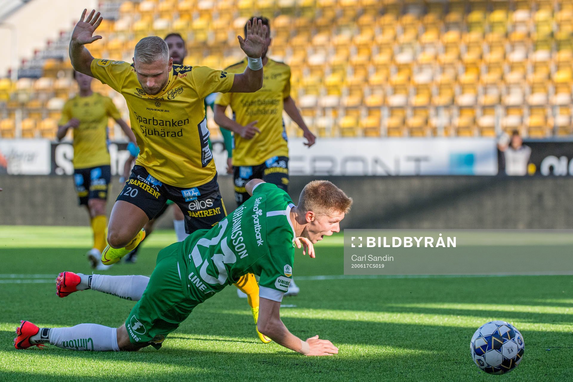 Elfsborgs Simon Strand och Hammarbys Aron Johansson