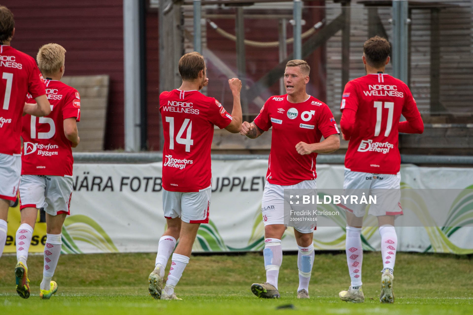 Degerfors Victor Edvardsen jublar