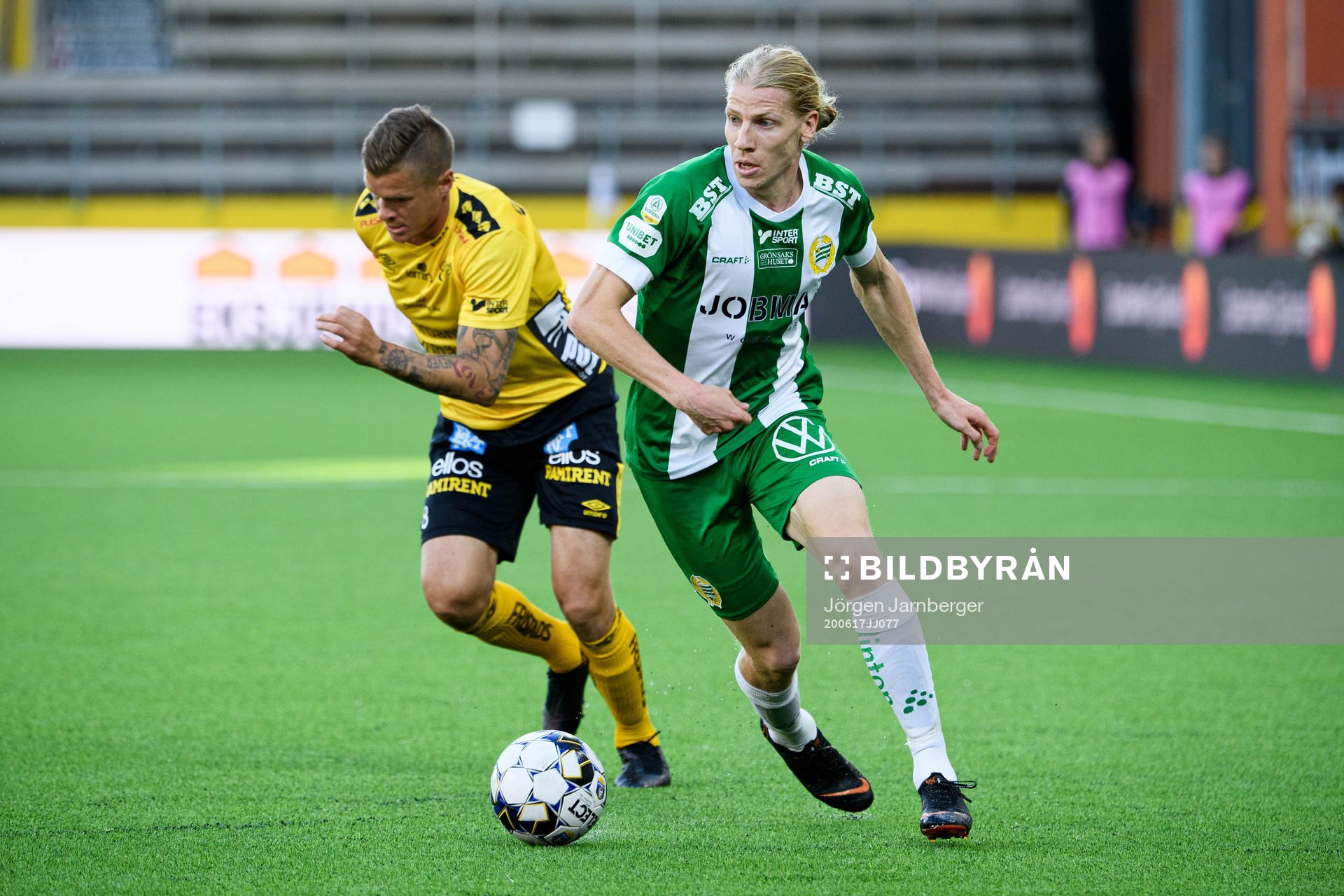 Hammarbys Gustav Ludwigson och Elfsborgs Samuel Holmén