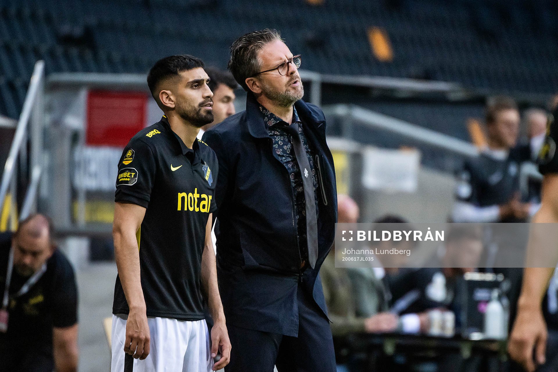 s Stefan Silva och tränare Rikard Norling