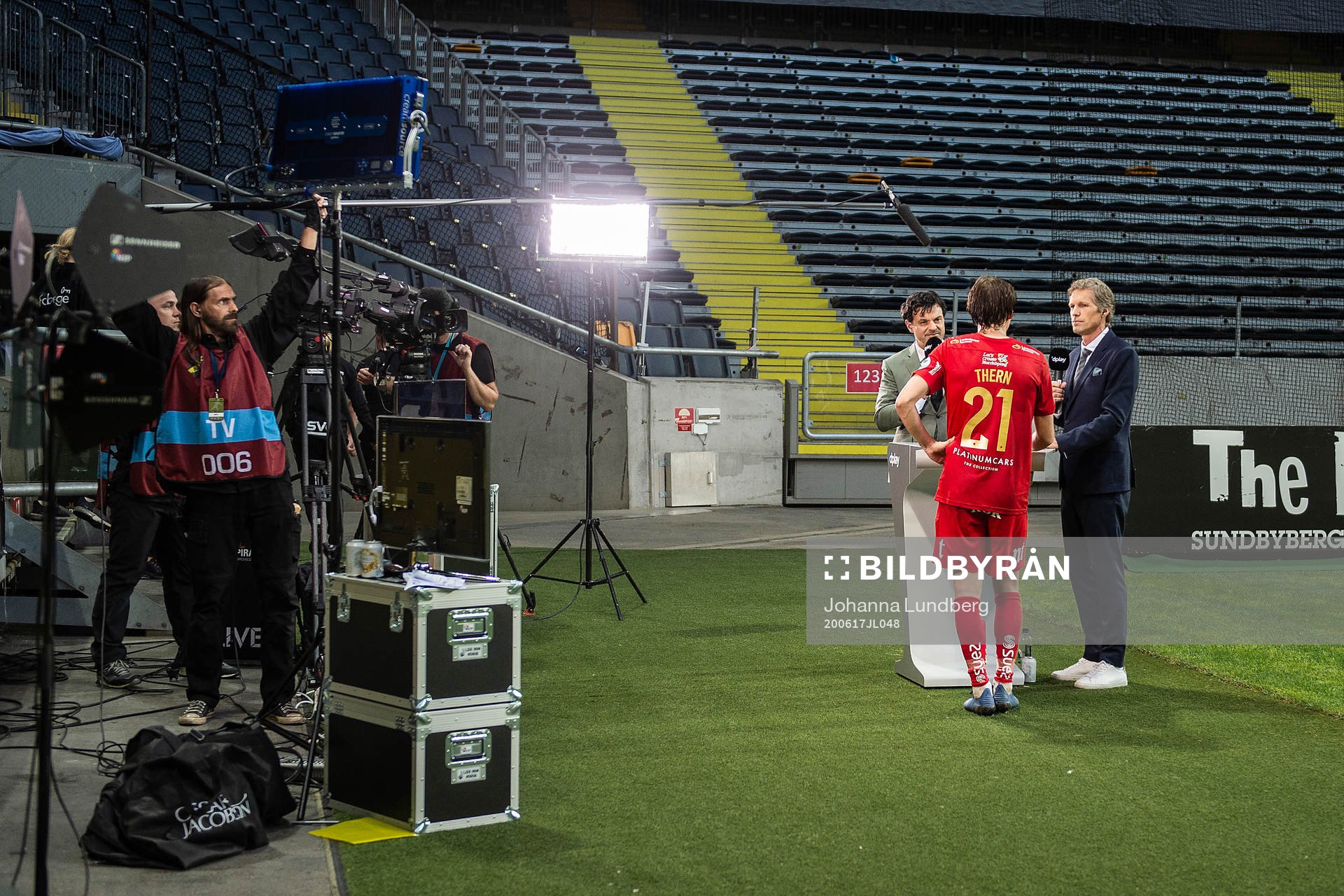 Dplay’s Tommy Åström och Jens Fjellström intervjuar
