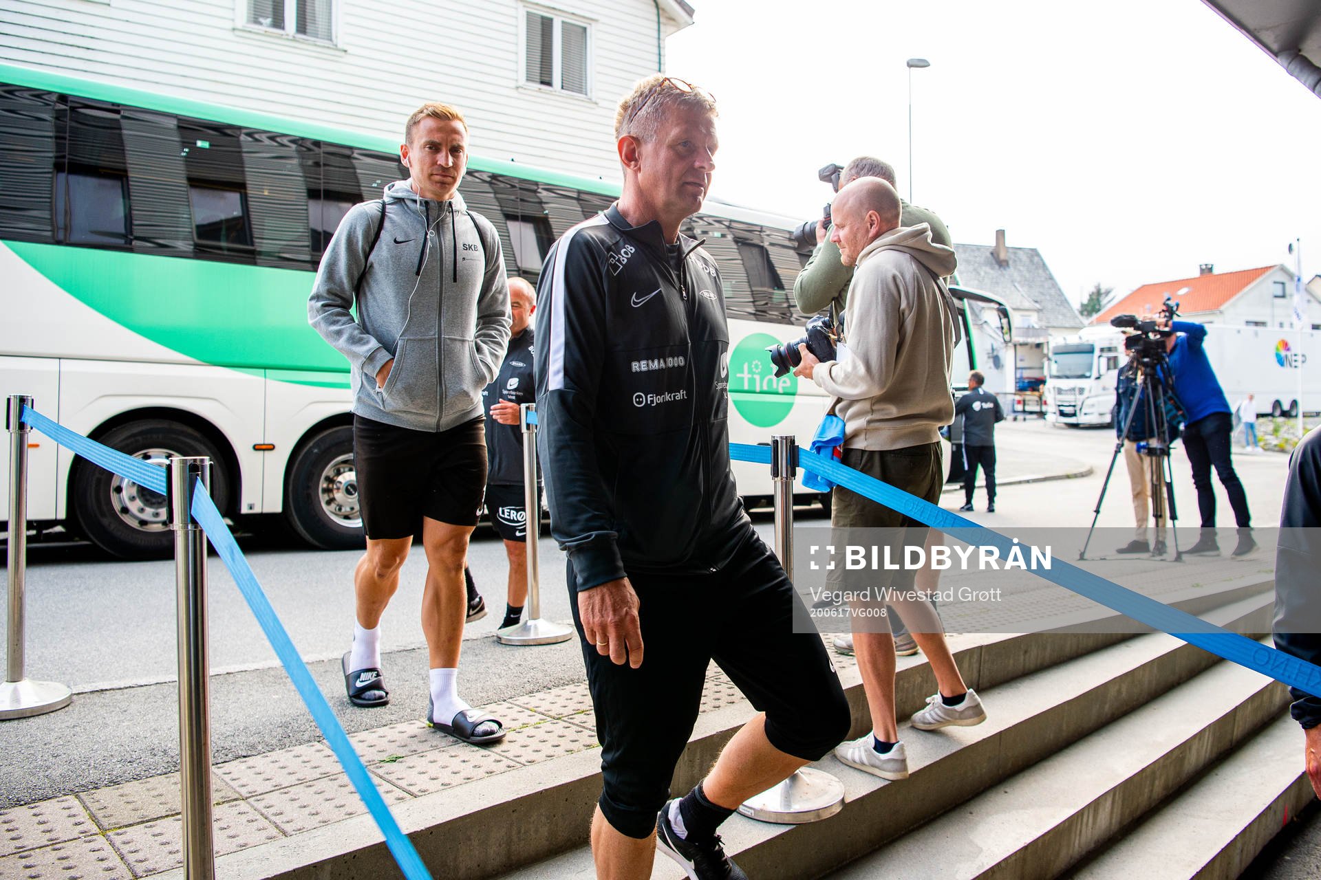 Lars Arne Nilsen, head coach of Brann, arrives