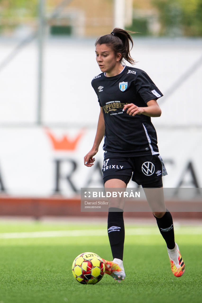 under en träningsmatch mellan Göteborg och Rosengård