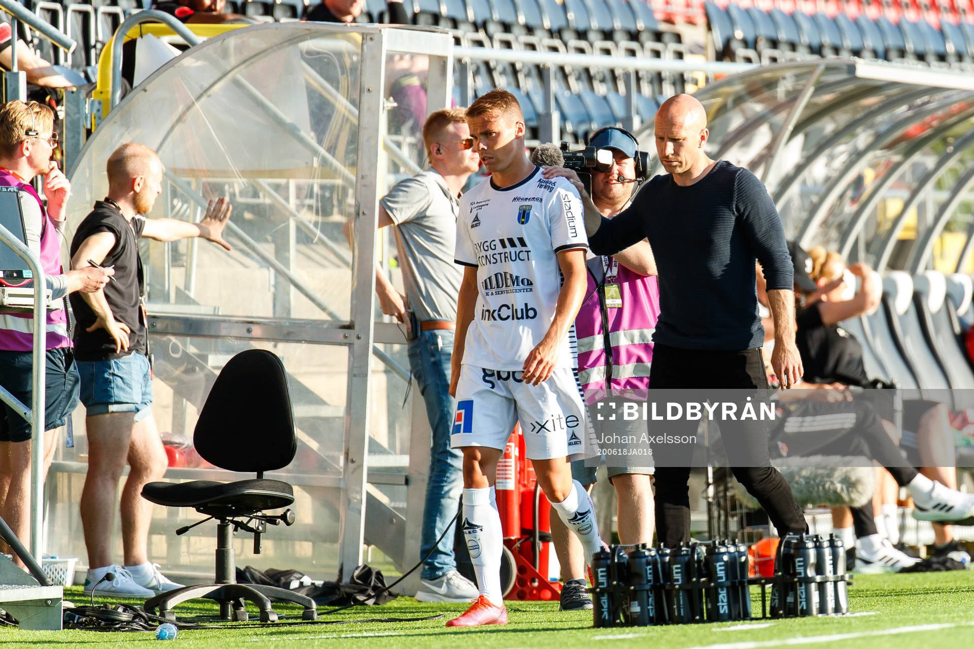 Sirius Elias Andersson och tränare Henrik Rydström