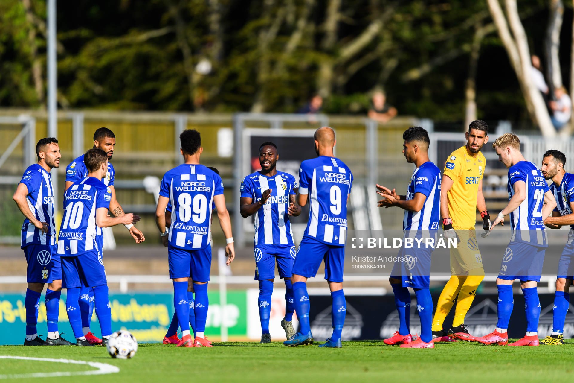 IFK Göteborgs spelare samlas