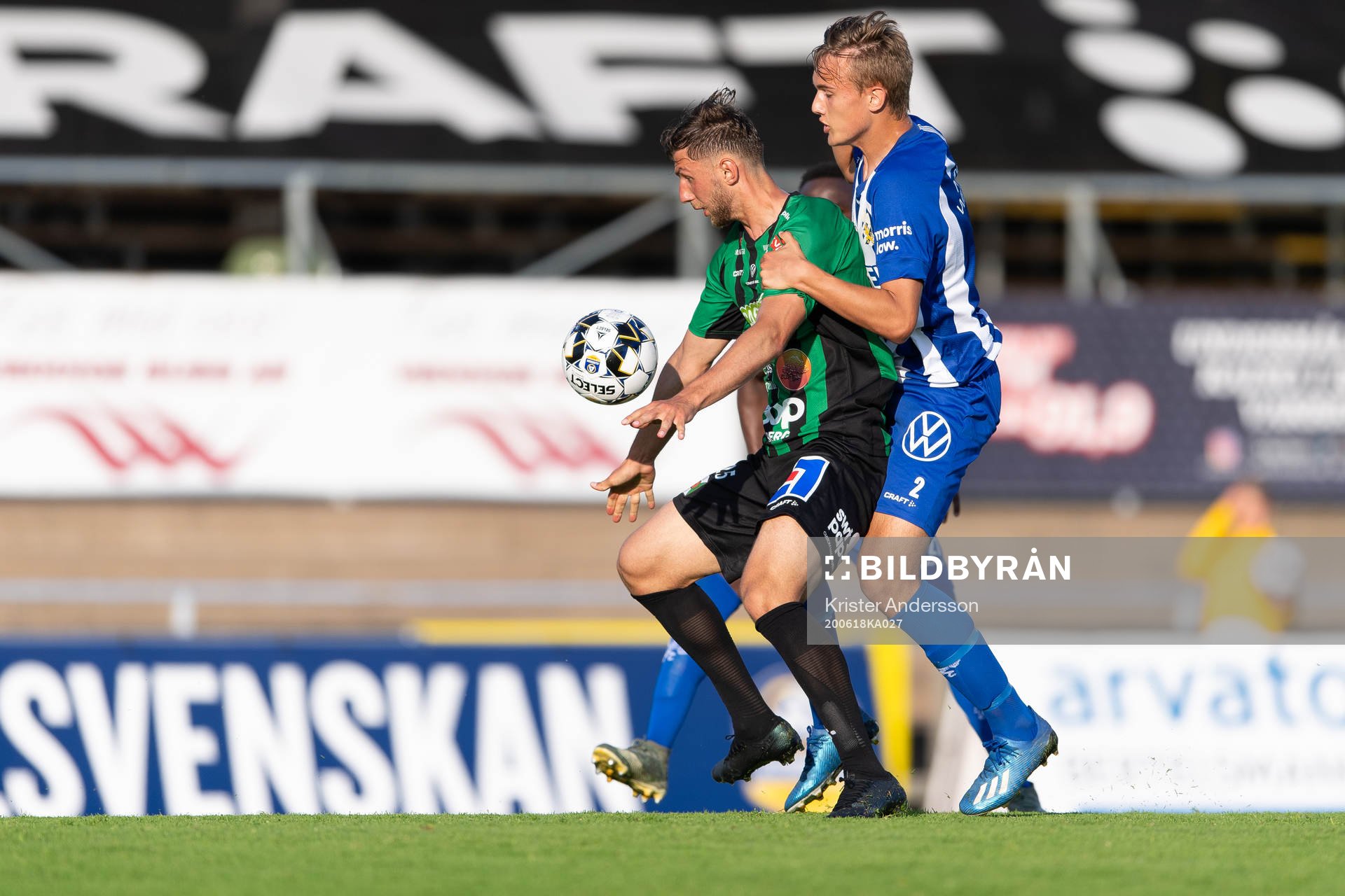 Varbergs Alibek Aliev och IFK Göteborgs Jesper Tolinsson