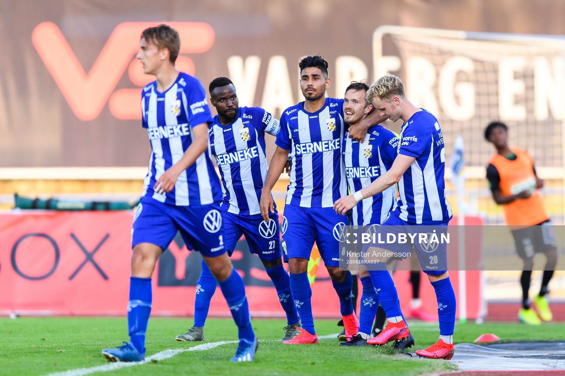 IFK Göteborgs Patrik Karlsson Lagemyr jublar med