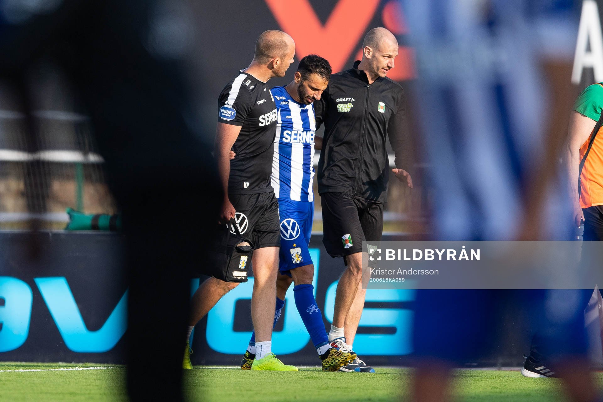 IFK Göteborgs André Calisir med skada