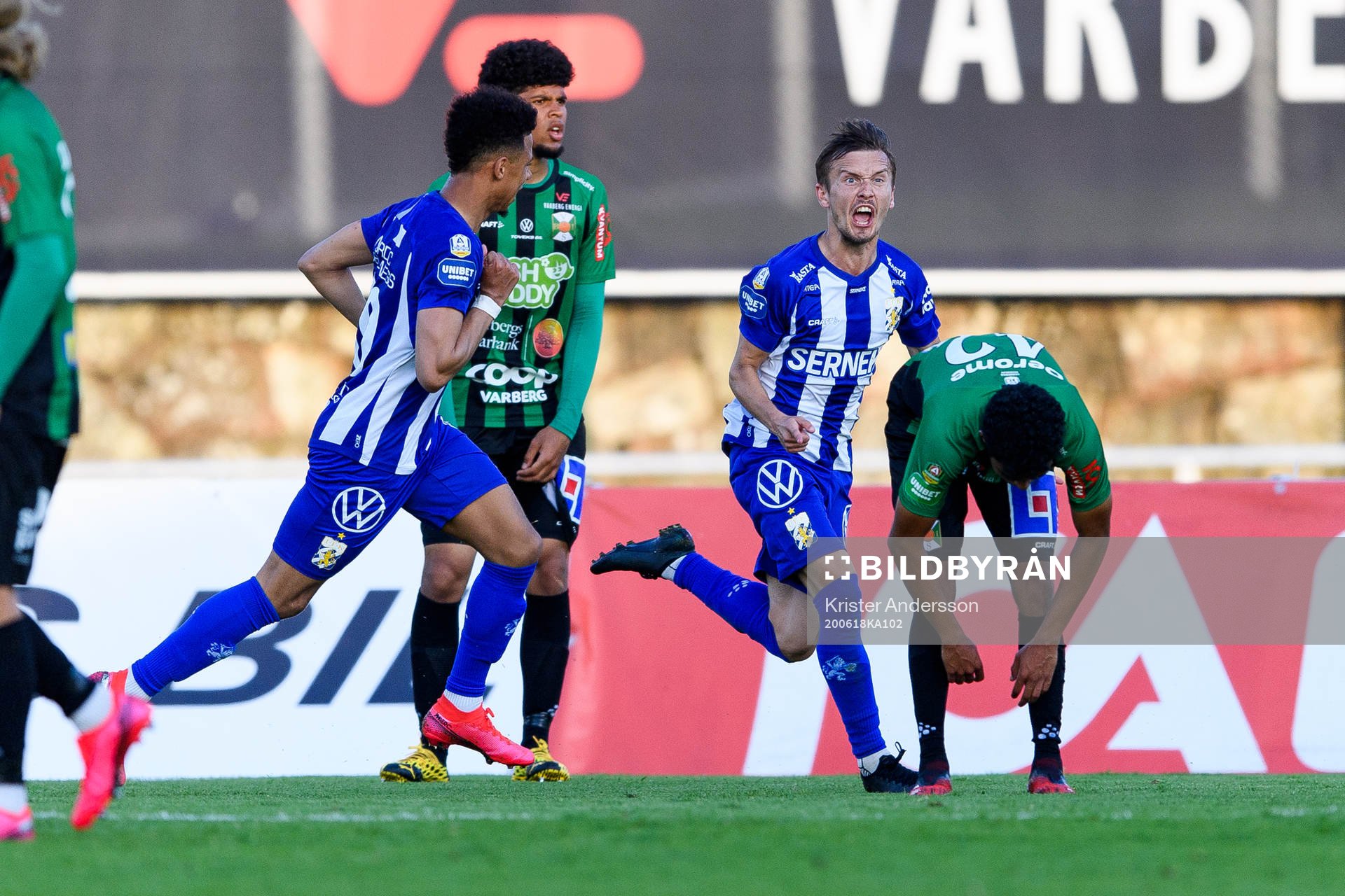 IFK Göteborgs Patrik Karlsson Lagemyr jublar
