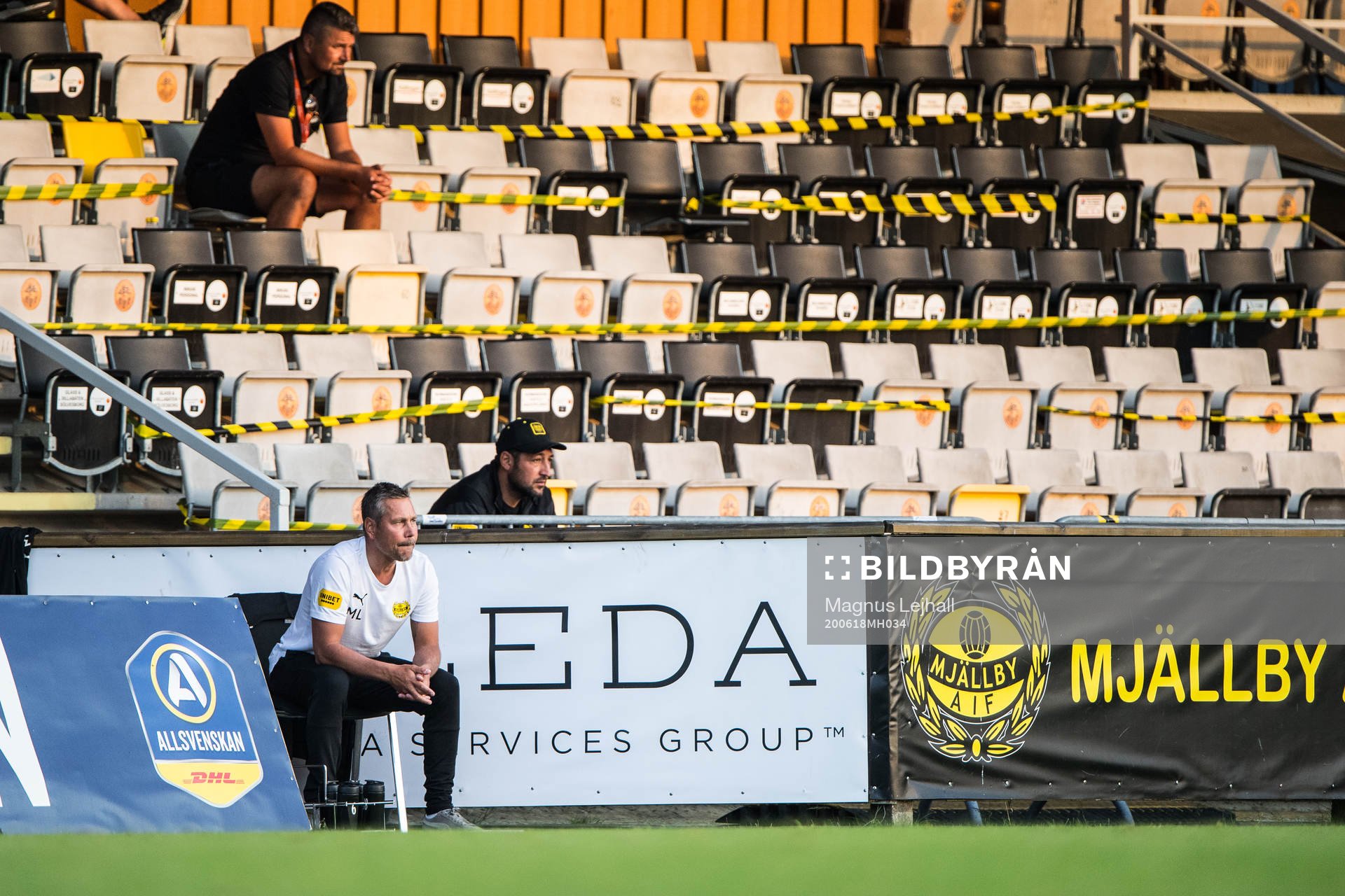 Mjällbys tränare Marcus Lantz deppar