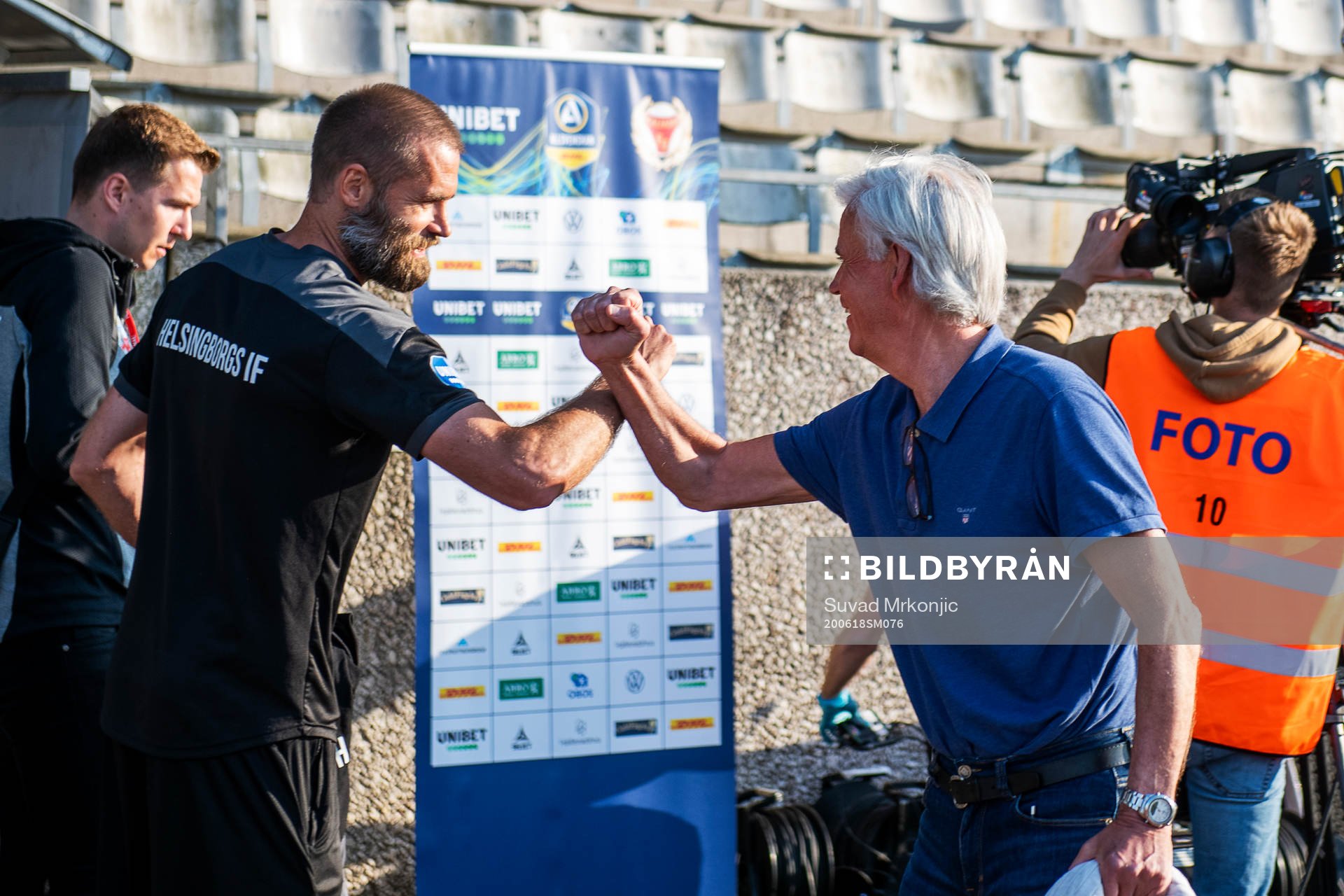 Kalmars tränare Nanne Bergstrand och Helsingborgs tränare