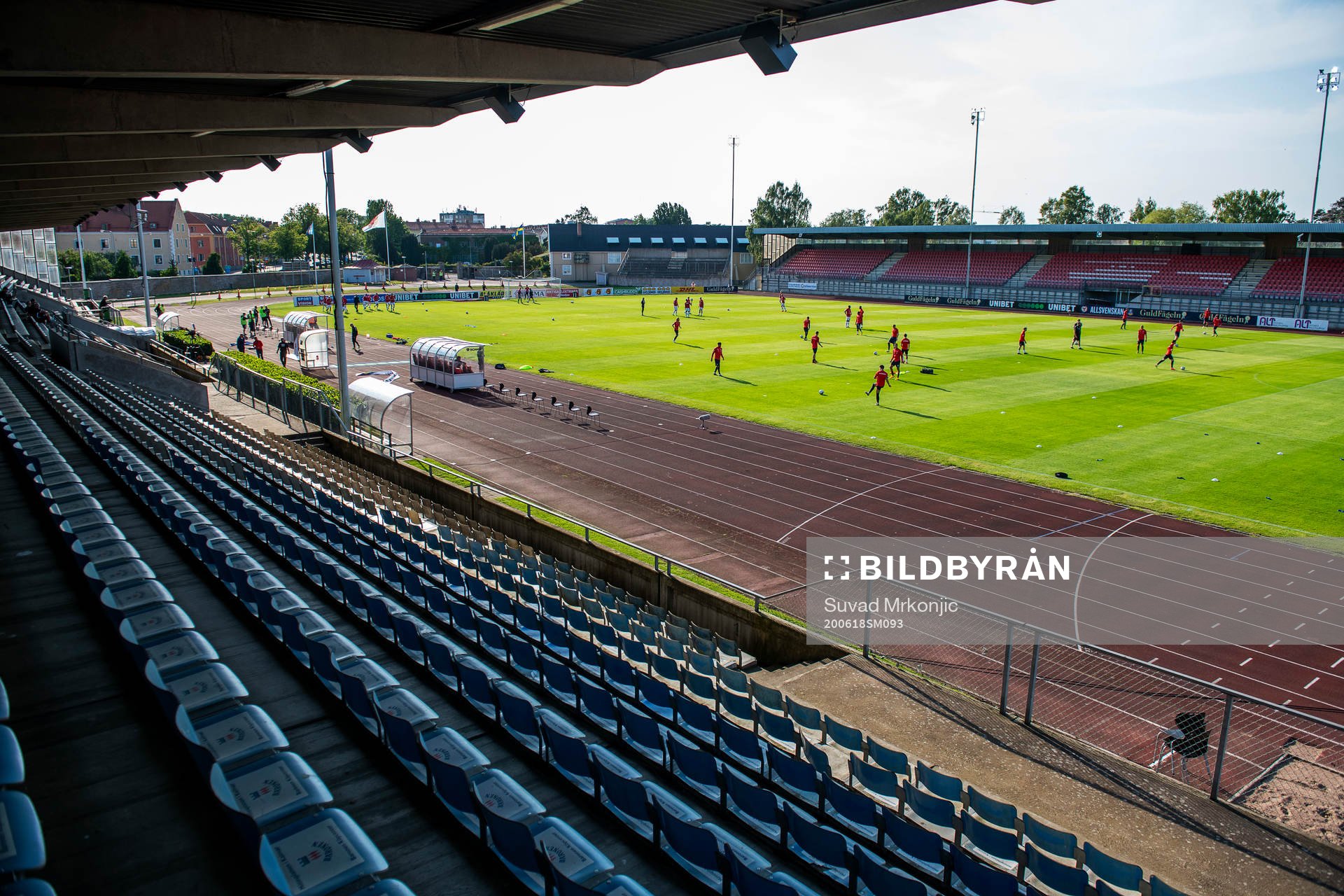 Vy över Fredriksskans IP