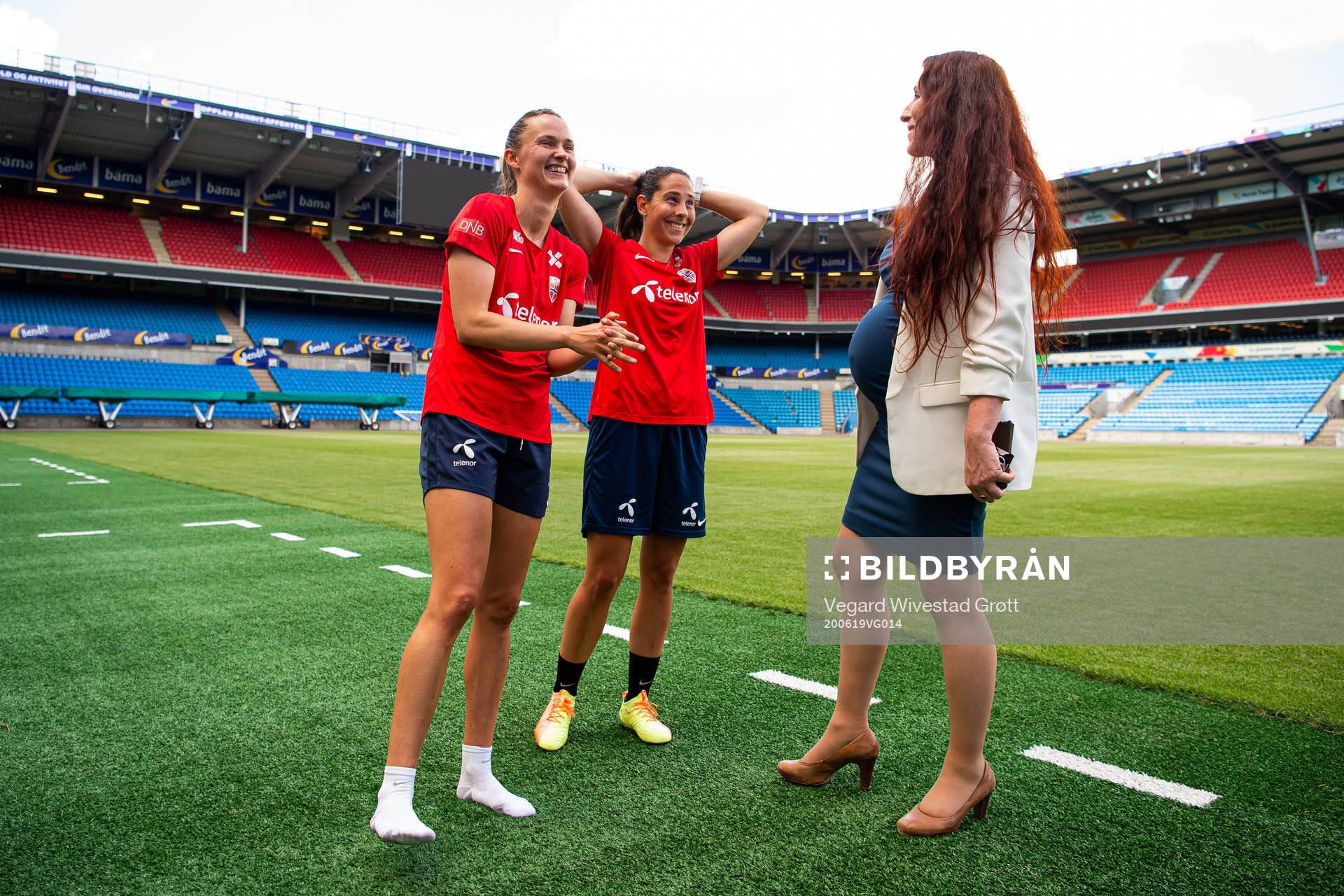 Caroline Graham Hansen and Ingrid Moe Wold of the Norwegian